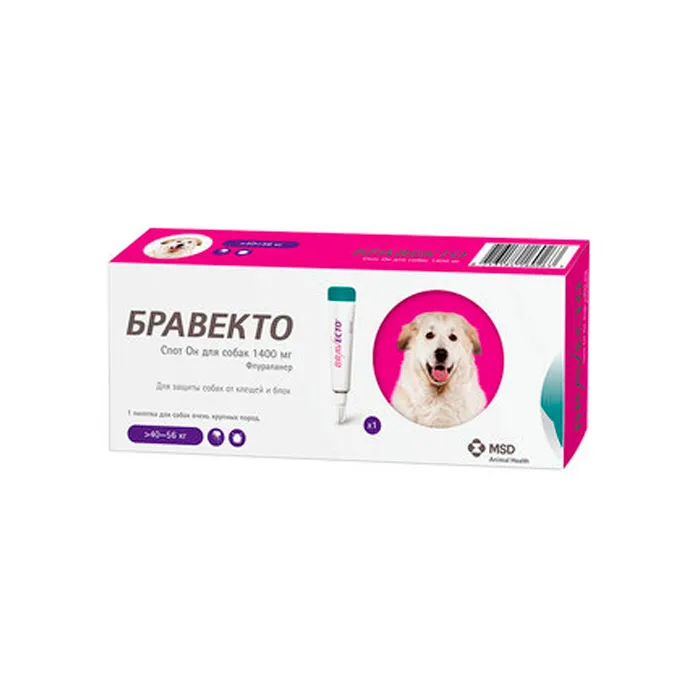 Бравекто® Спот Он для собак 1400 мг